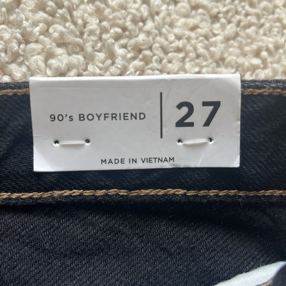 PACSUN Blue and Black Paneled Boyfriend High-Rise Jeans NWT Size 27 - Picture 6 of 13